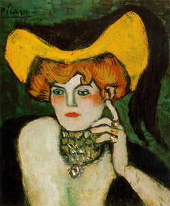 Woman with Necklace of Gems 1901 Pablo Picasso- 17" x 22" Fine Art Print