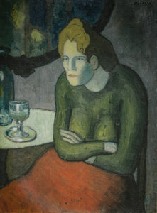 The Absinthe Drinker (1901) Signed Pablo Picasso - 17" x 22" Fine Art Print