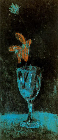 A Blue Vase (1903) by Pablo Picasso - 17" x 22" Fine Art Print