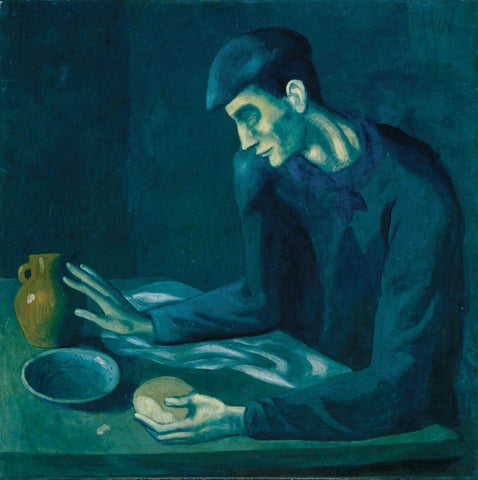 Breakfast of a Blind Man (1903) Signed Pablo Picasso - 17" x 22" Fine Art Print