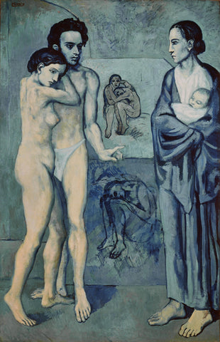 La Vie. Life Nudes (1903) Signed Pablo Picasso - 17" x 22" Fine Art Print