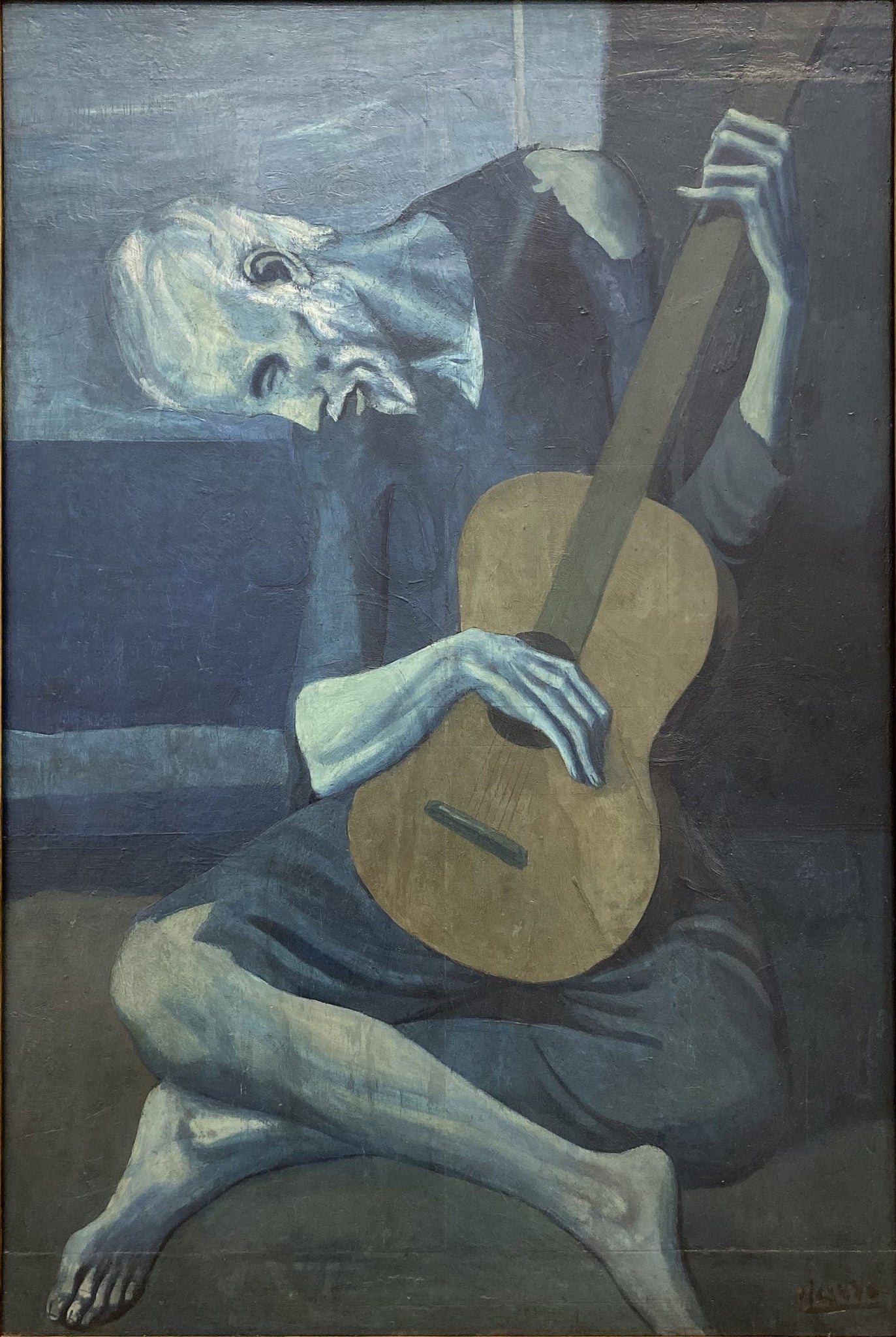 The Old Blind Guitarist (1903) Signed Pablo Picasso - 17" x 22" Fine Art Print