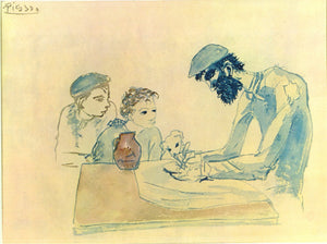A Simple Meal (1904) Signed Pablo Picasso - 17" x 22" Fine Art Print