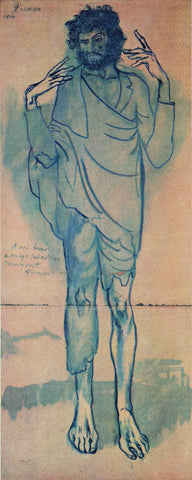 The Fool (1904) Signed by Pablo Picasso - 17" x 22" Fine Art Print