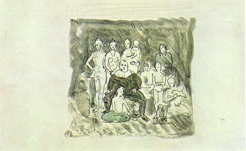 Family of Acrobats (1905) by Pablo Picasso - 17" x 22" Fine Art Print