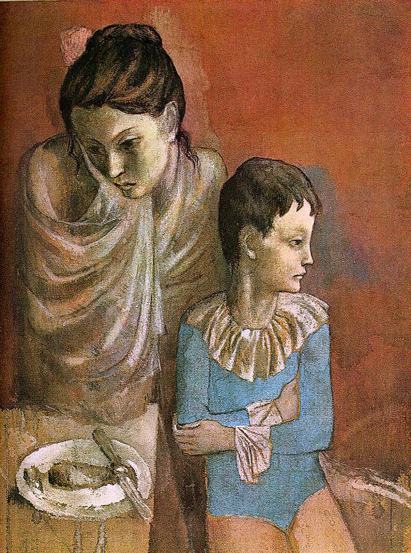 Mother & Child. Baladins (1905) by Pablo Picasso - 17" x 22" Fine Art Print