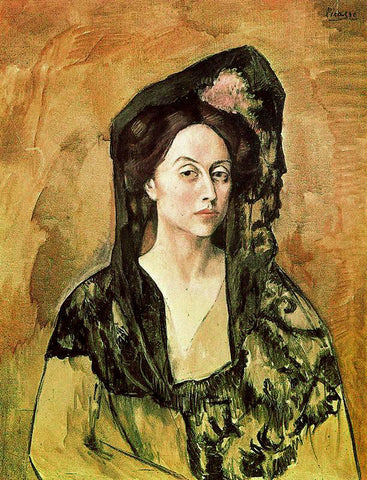 Portrait of Madame Canals 1905 Signed Picasso - 17" x 22" Fine Art Print