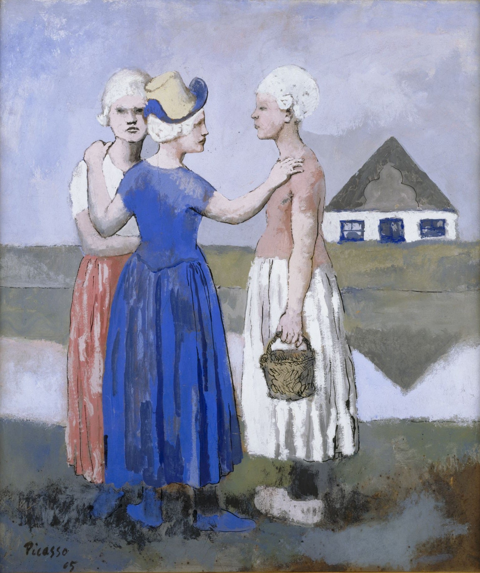 The Three Dutchwomen (1905) Signed Picasso - 17" x 22" Fine Art Print