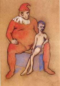 Young Acrobat and Clown 1905 Signed Picasso - 17" x 22" Fine Art Print