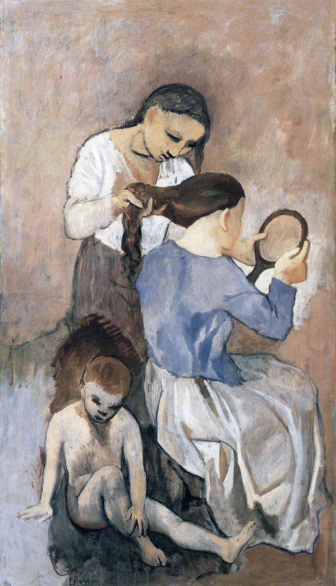 Hairdressing (1906) Signed Pablo Picasso - 17" x 22" Fine Art Print