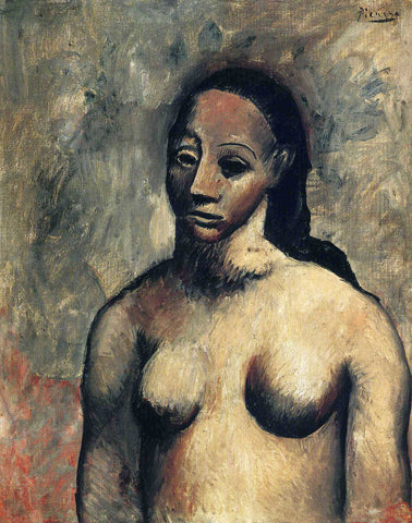 Bust of Nude Woman (1906) Signed Pablo Picasso - 17" x 22" Fine Art Print