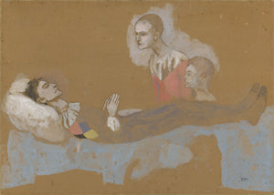 Harlequin's Death (1906) Signed Pablo Picasso - 17" x 22" Fine Art Print