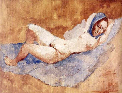 Reclining Nude. Fernande (1906) Pablo Picasso - 17" x 22" Fine Art Print