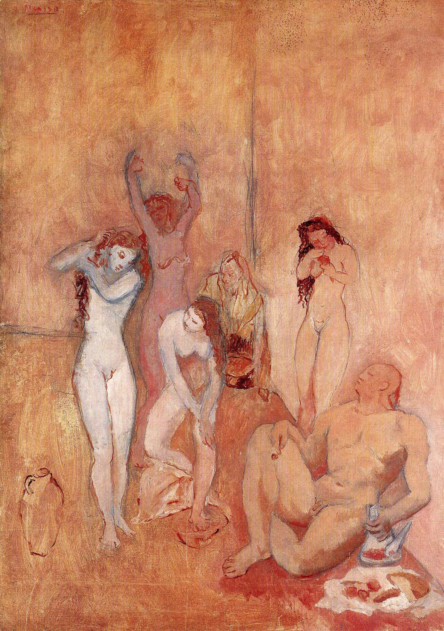 The Harem Nudes (1906) by Pablo Picasso - 17" x 22" Fine Art Print