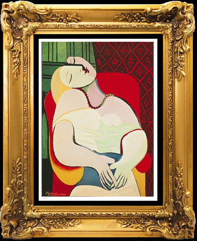 Le Reve "The Dream" (1932) Signed Pablo Picasso 17" x 22" Print (unframed)