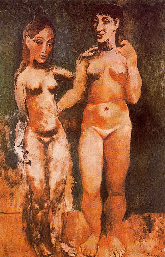 Two Nude Women (1906) Signed Pablo Picasso - 17" x 22" Fine Art Print