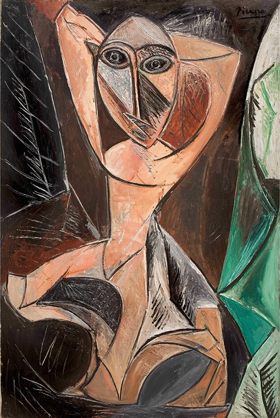 Nude with Raised Arms. The Avignon Dancer (1907) Signed Pablo Picasso - 17" x 22" Fine Art Print