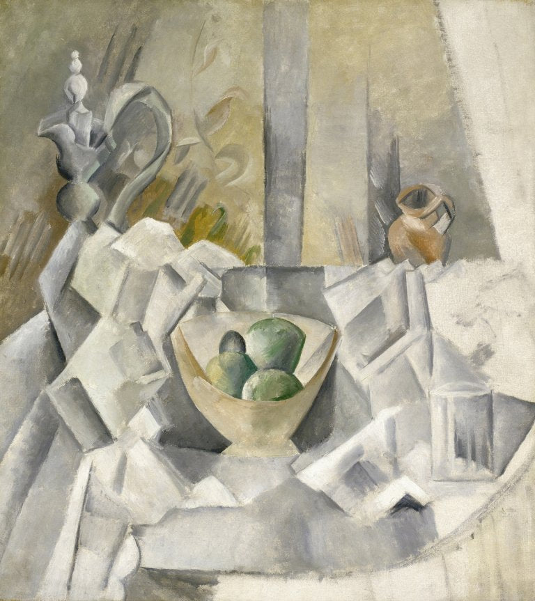 Carafe, Jug and Fruit Bowl (1909) by Pablo Picasso - 17" x 22" Fine Art Print