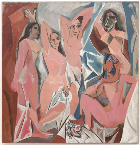 The Girls of Avignon Nudes (1907) by Pablo Picasso - 17" x 22" Fine Art Print