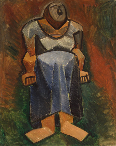 Farm Woman (1908) by Pablo Picasso - 17" x 22" Fine Art Print