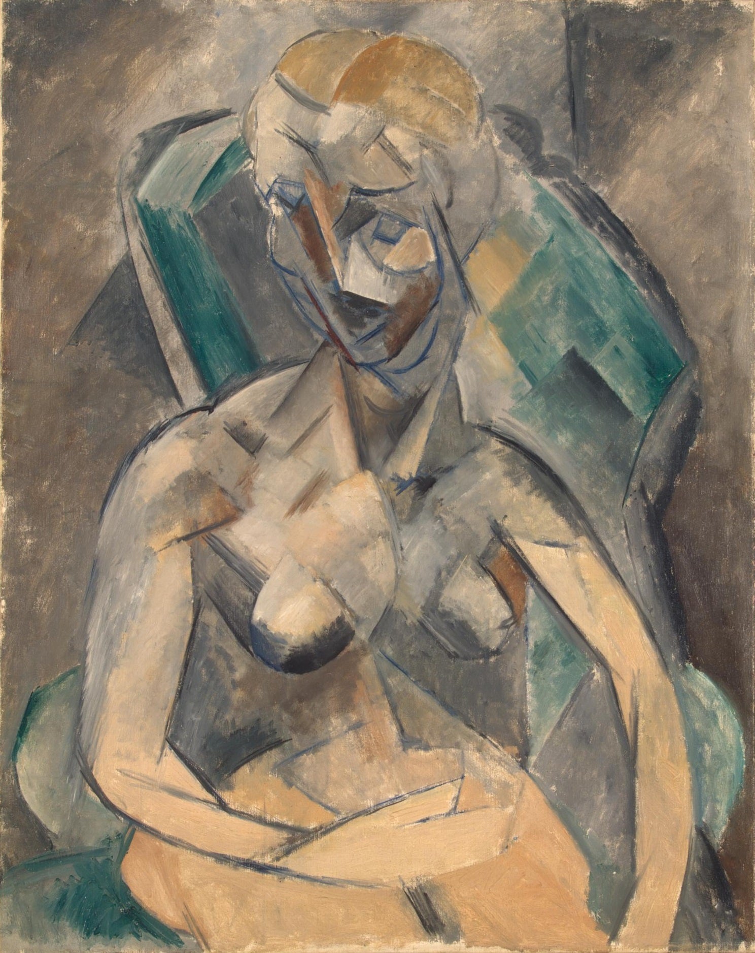 Female Nude (1908) by Pablo Picasso Best Quality - 17" x 22" Fine Art Print