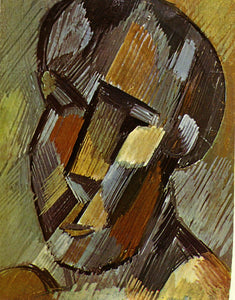 Head (1908) by Pablo Picasso Cubist Cubism - 17" x 22" Fine Art Print