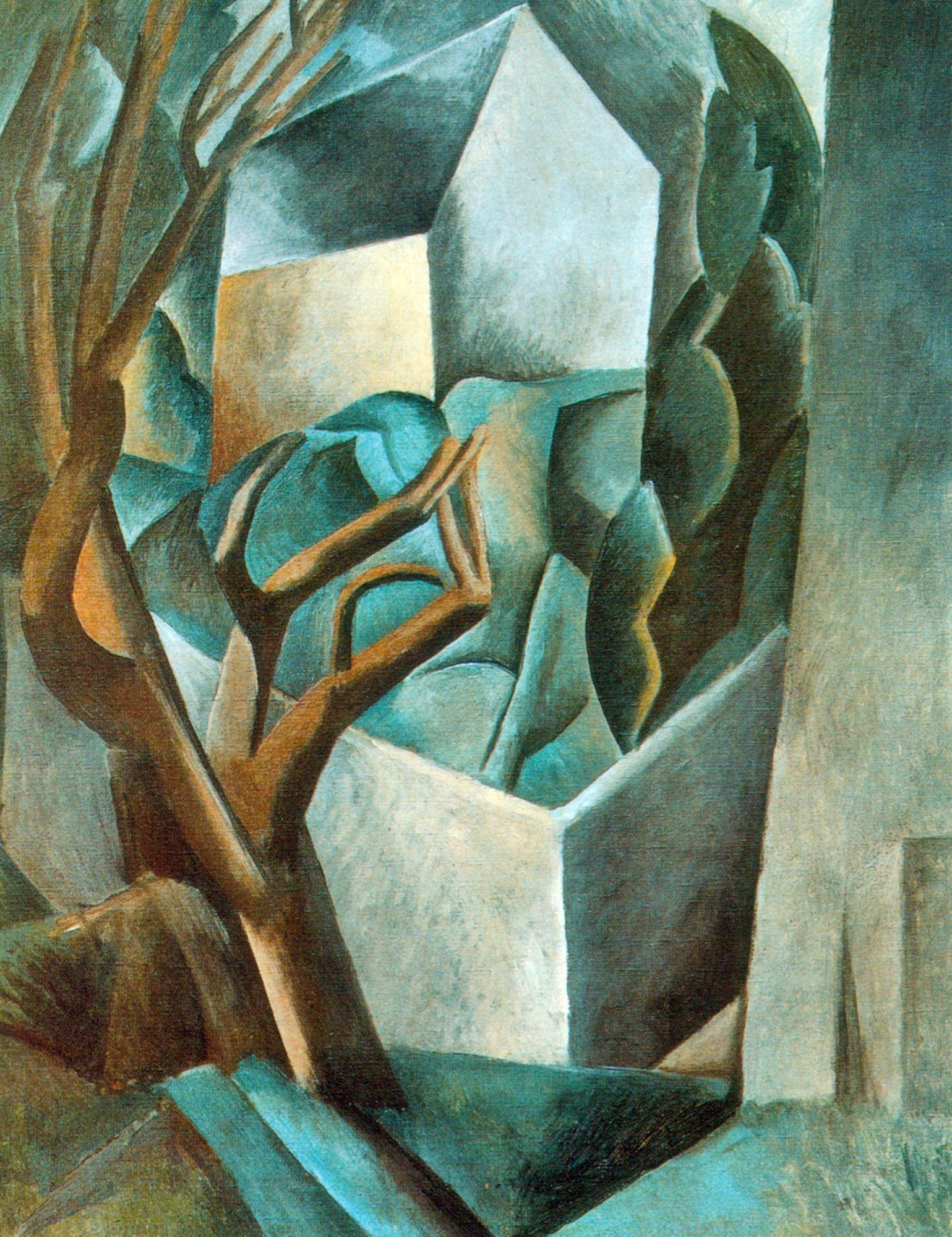 House in the Garden (1908) by Pablo Picasso - 17" x 22" Fine Art Print