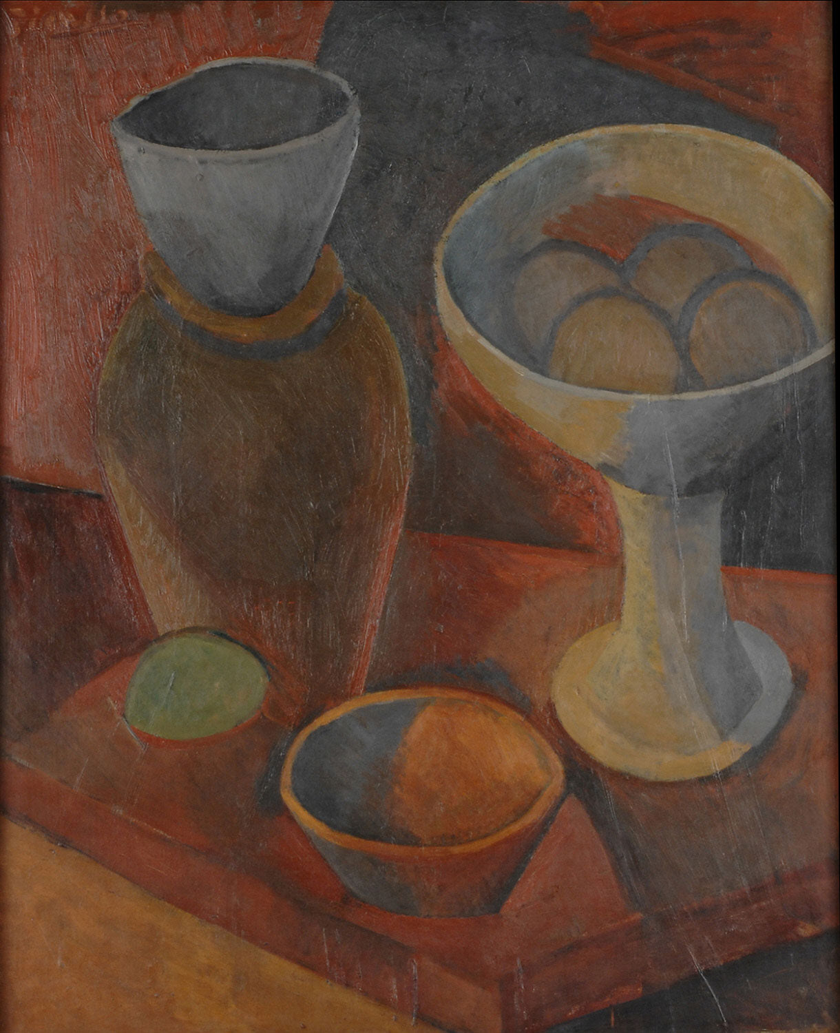 Jug and Fruit Dish (1908) Signed Pablo Picasso - 17" x 22" Fine Art Print