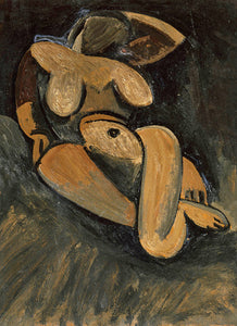 Reclining Nude (1908) by Pablo Picasso Cubism - 17" x 22" Fine Art Print
