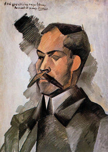 Portrait of Manuel Pallares (1909) Signed Pablo Picasso - 17"x22" Fine Art Print