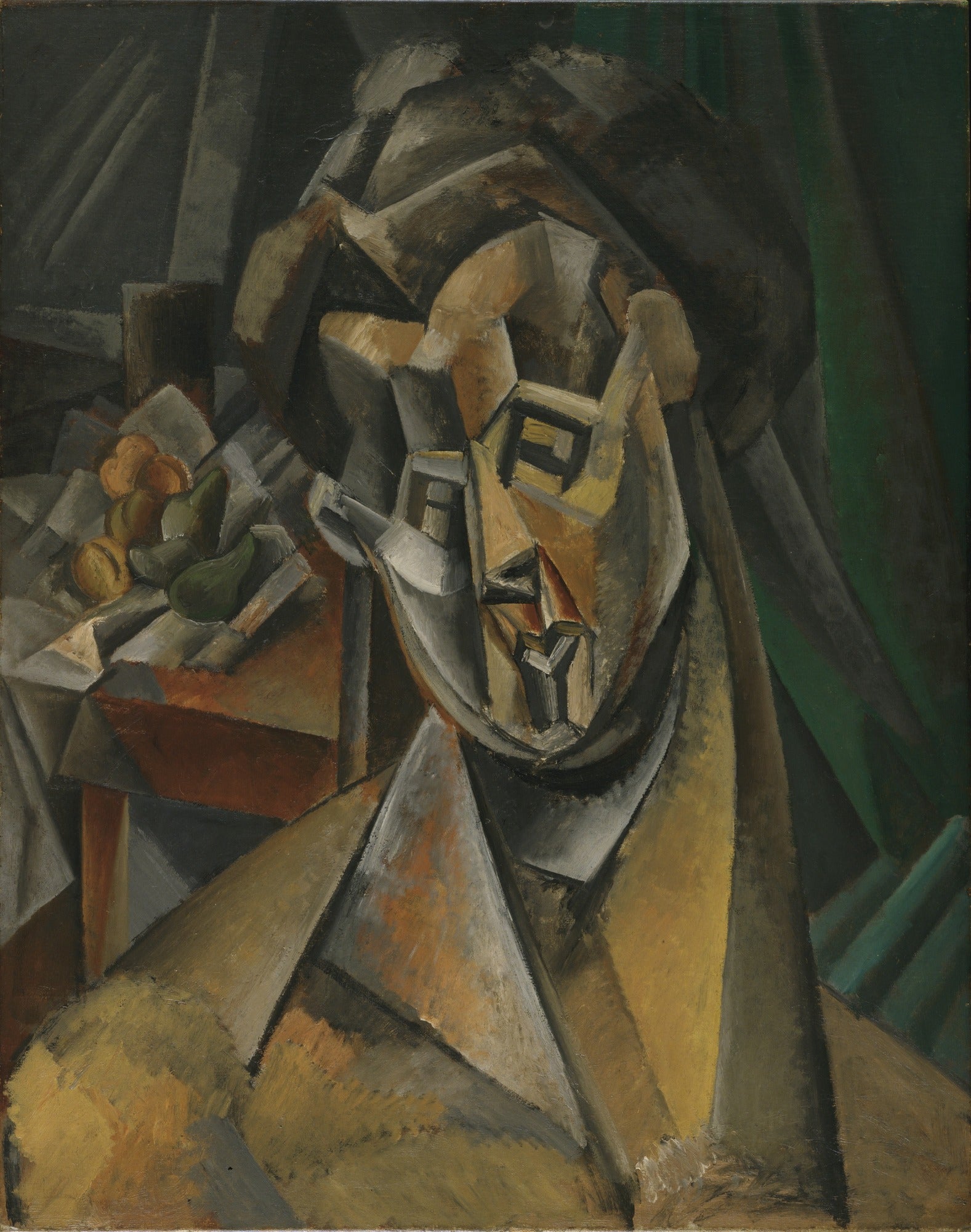 Woman and Pears. Fernande (1909) by Picasso - 17" x 22" Fine Art Print