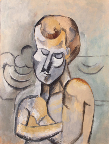 Man with his Arms Crossed (1909) by Pablo Picasso - 17" x 22" Fine Art Print