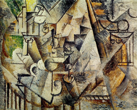 The Chess (1911) by Pablo Picasso Cubist - 17" x 22" Fine Art Print