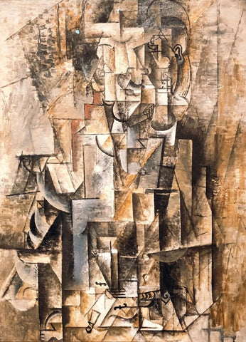 Man with a Violin (1912) by Pablo Picasso - 17" x 22" Fine Art Print