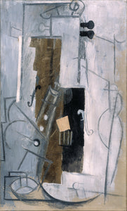 Clarinet and Violin (1913) by Pablo Picasso - 17" x 22" Fine Art Print