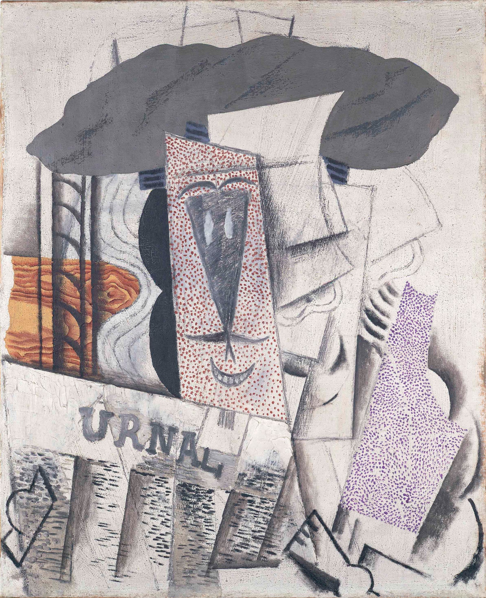 Student with Newspaper (1913) by Pablo Picasso- 17" x 22" Fine Art Print