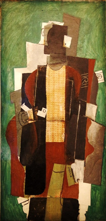 Man with Pipe (1914) by Pablo Picasso Cubist - 17" x 22" Fine Art Print