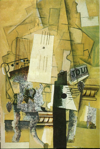 The Pedestal Table (1914) by Pablo Picasso - 17" x 22" Fine Art Print