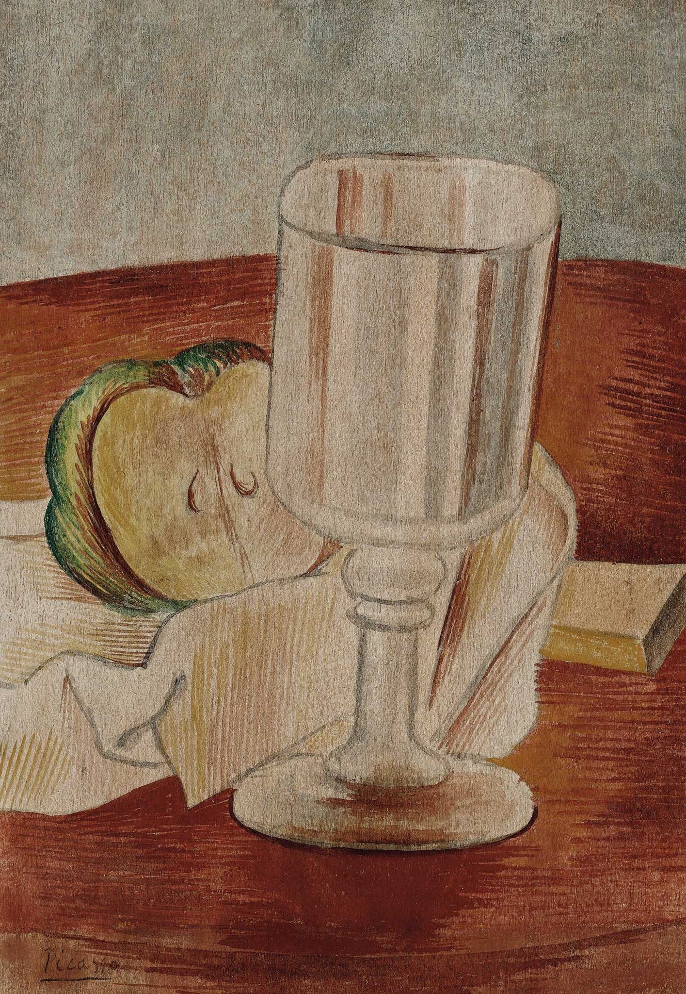 Still Life with Goblet (1914) Signed Picasso - 17" x 22" Fine Art Print