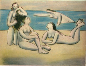 Bathers Nude Beach (1920) by Pablo Picasso - 17" x 22" Fine Art Print