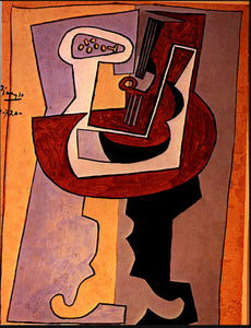 Man with Mandolin (1920) Signed Pablo Picasso - 17" x 22" Fine Art Print