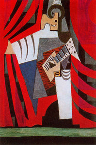 Punchinello with Guitar (1920) by Pablo Picasso - 17" x 22" Fine Art Print