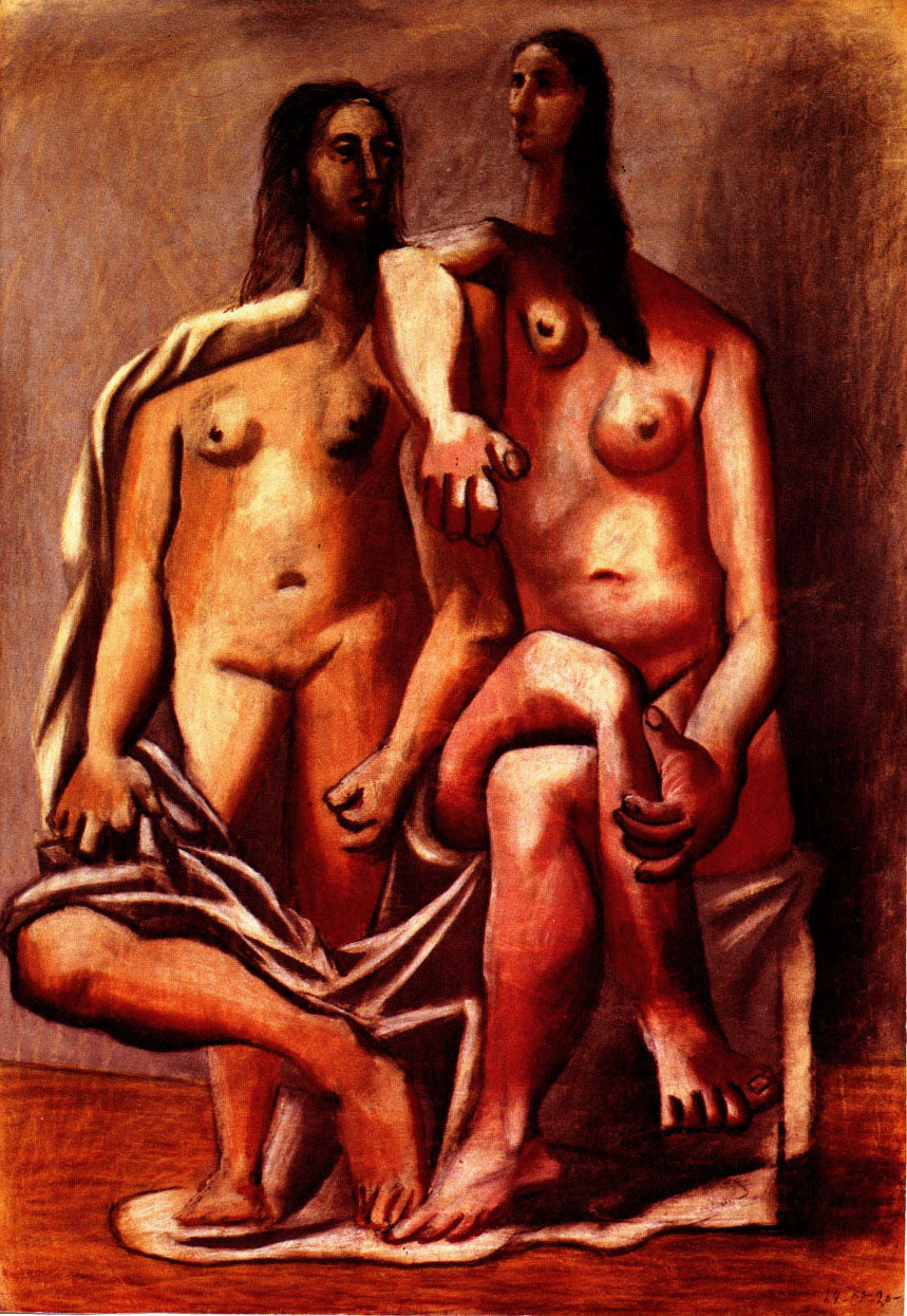 Two Bathers Nude (1920) by Pablo Picasso - 17" x 22" Fine Art Print