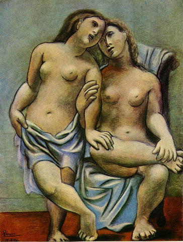 Two Nude Women (1920) Signed Pablo Picasso - 17" x 22" Fine Art Print