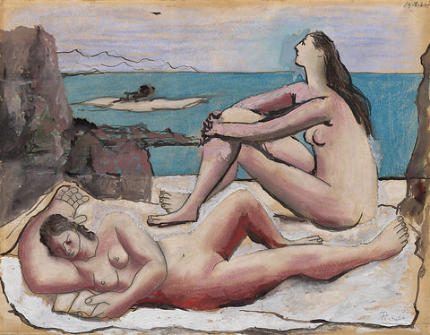 Three Bathers Nude (1920) Signed Pablo Picasso - 17" x 22" Fine Art Print