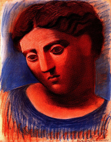 Head of Woman (1921) Signed Pablo Picasso - 17" x 22" Fine Art Print