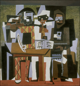 Musicians with Masks (1921) Signed Picasso - 17" x 22" Fine Art Print