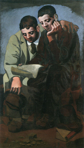 Reading the Letter (1921) by Pablo Picasso - 17" x 22" Fine Art Print