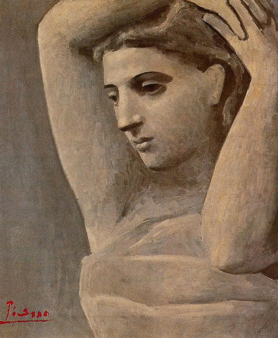 Bust of a Woman, Arms Raised (1922) Signed Picasso - 17" x 22" Fine Art Print