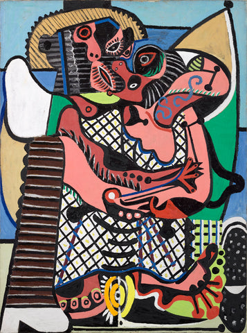 The Kiss (1925) by Pablo Picasso Famous Cubist- 17" x 22" Fine Art Print